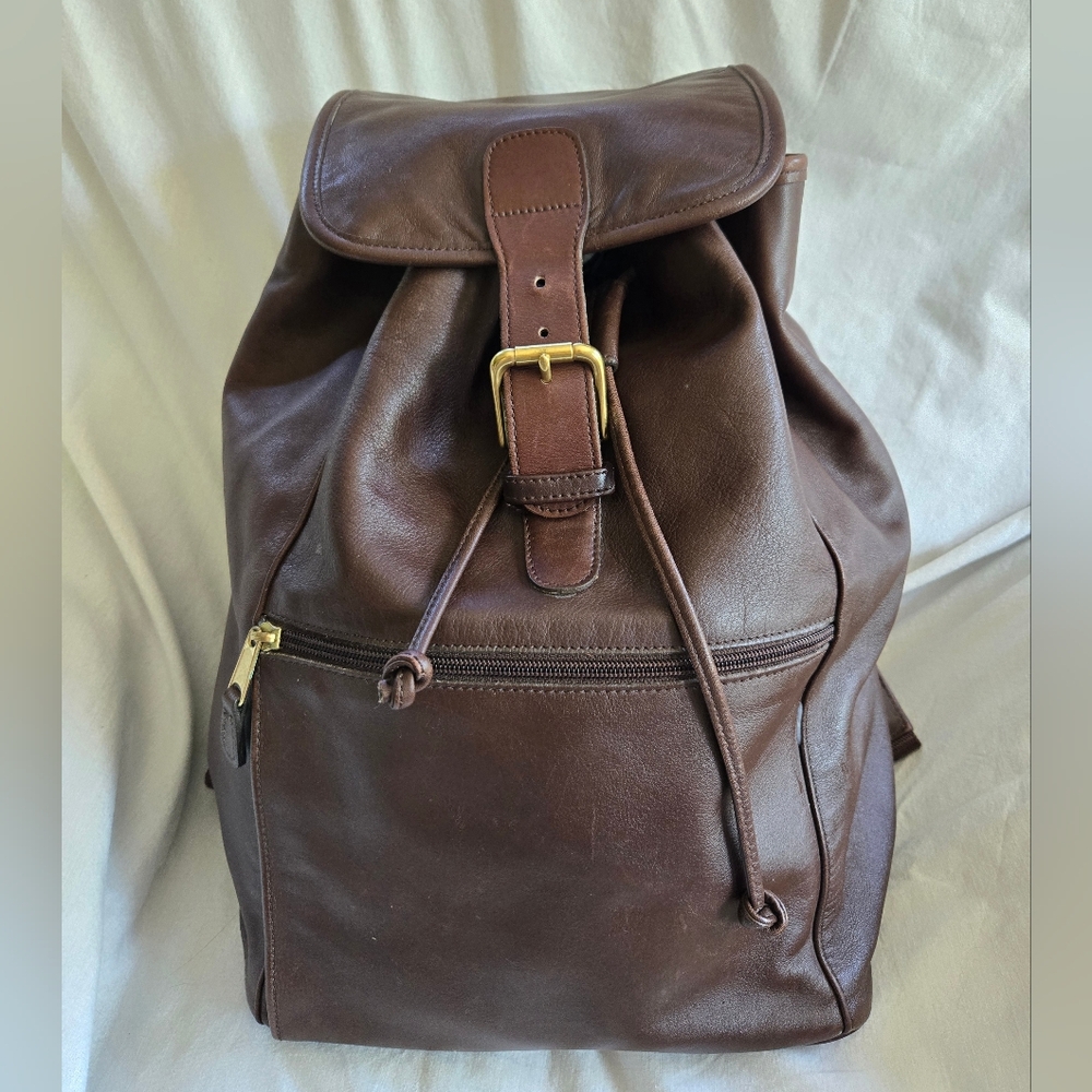 Vintage Coach X-large Weekender Backpack In Mahogany